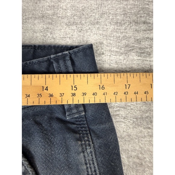 Carhartt Pants Mens 32x22 Blue Relaxed Fit Carpenter 103279126 Distressed - Picture 8 of 11